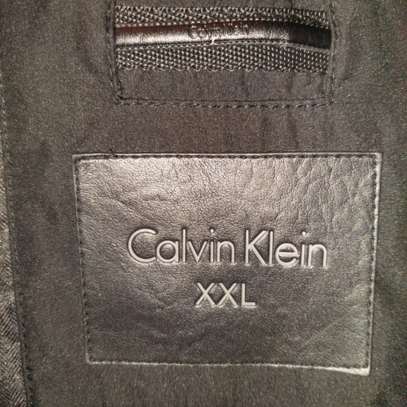 Calvin Klein Outerwear Black Polyester Coat Jacket W/ Detachable Zipper Hood XXL - Picture 7 of 9